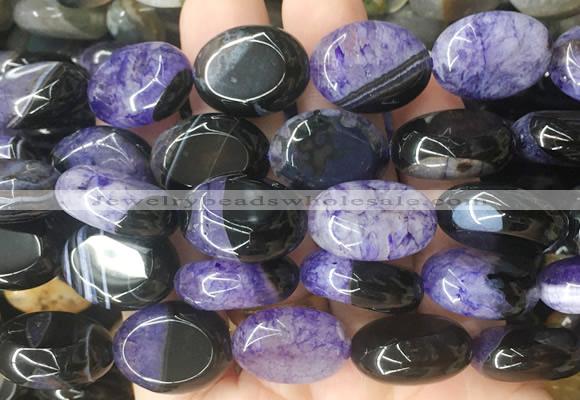 OVBS57 15 inches 15*20mm oval Agate gemstone beads wholesale