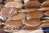 OVBS67 15 inches 20*40mm oval goldstone gemstone beads wholesale