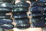 OVBS68 15 inches 20*40mm oval blue sandstone gemstone beads wholesale