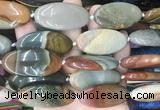 OVBS78 15 inches 20*40mm oval American picture jasper gemstone beads wholesale