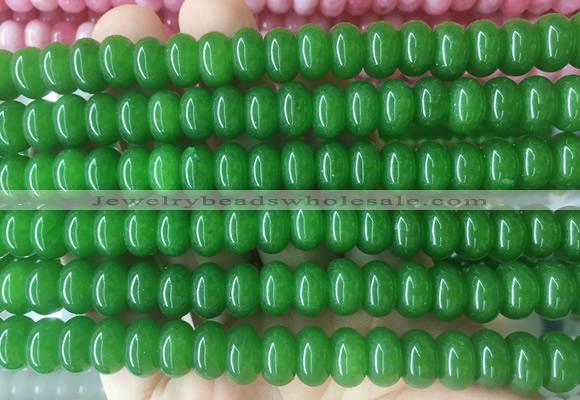 RBBS100 15 inches 6*10mm rondelle candy jade gemstone beads wholesale