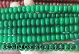 RBBS101 15 inches 6*10mm rondelle candy jade gemstone beads wholesale