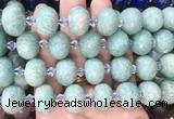 RBBS31 15 inches 13*18mm faceted rondelle amazonite gemstone beads