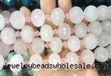 RBBS34 15 inches 13*18mm faceted rondelle rose quartz gemstone beads