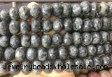 RBBS39 15 inches 12*16mm faceted rondelle black labradorite beads wholesale