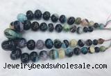 RBBS47 15 inches 8*12mm - 20*30mm rondelle agate beads wholesale