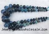 RBBS48 15 inches 8*12mm - 20*30mm rondelle agate beads wholesale