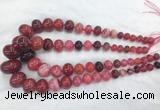 RBBS56 15 inches 8*12mm - 20*30mm rondelle agate beads wholesale