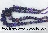 RBBS60 15 inches 8*12mm - 20*30mm rondelle agate beads wholesale