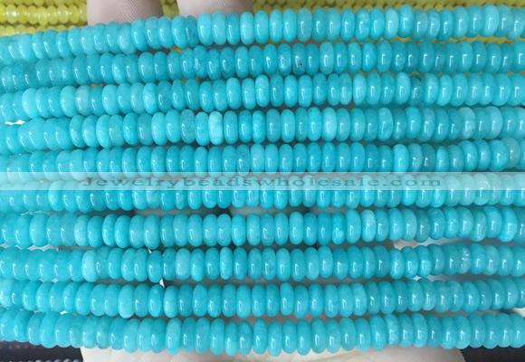 RBBS68 15 inches 2*6mm rondelle candy jade gemstone beads wholesale