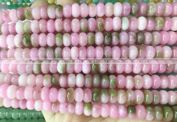 RBBS84 15 inches 5*8mm rondelle candy jade gemstone beads wholesale