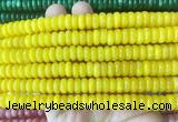 RBBS88 15 inches 4*10mm rondelle candy jade gemstone beads wholesale