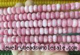RBBS94 15 inches 6*10mm rondelle candy jade gemstone beads wholesale