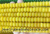 RBBS96 15 inches 6*10mm rondelle candy jade gemstone beads wholesale
