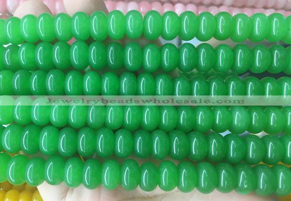 RBBS99 15 inches 6*10mm rondelle candy jade gemstone beads wholesale