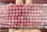 RDBS01 15 inches 6mm round pink rhodonite gemstone beads wholesale