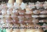 RGBS55 15 inches 14mm faceted star strawberry quartz beads wholesale