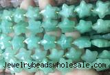 RGBS56 15 inches 14mm faceted star green aventurine beads wholesale