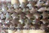 RGBS59 15 inches 14mm faceted star jasper gemstone beads wholesale