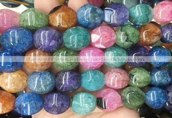 RIBS102 15 inches 14*17mm faceted rice agate gemstone beads wholesale