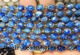 RIBS50 15 inches 6*8mm faceted rice Lapis lazuli beads wholesale