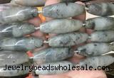 RIBS62 15 inches 14*40mm rice labradorite gemstone beads wholesale
