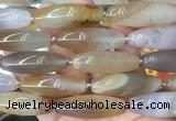 RIBS80 15 inches 13*40mm rice agate gemstone beads wholesale