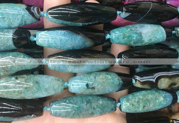 RIBS88 15 inches 13*40mm rice agate gemstone beads wholesale
