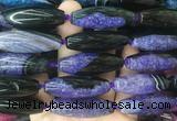 RIBS90 15 inches 13*40mm rice agate gemstone beads wholesale