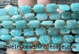 RTBS16 15 inches 8*10mm faceted rectangle amazonite beads wholesale