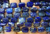 RTBS17 15 inches 8*10mm faceted rectangle Lapis lazuli beads wholesale