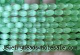 SEBS100 15 inches 6*9mm rice selenite gemstone beads wholesale