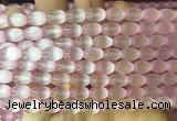 SEBS63 15 inches 6*9mm rice selenite gemstone beads wholesale