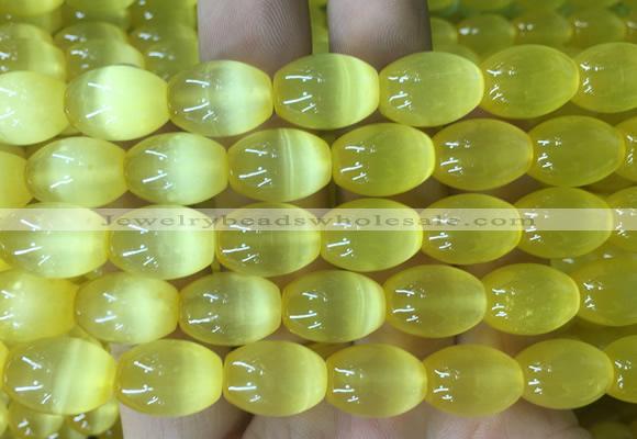 SEBS73 15 inches 10*14mm rice selenite gemstone beads wholesale