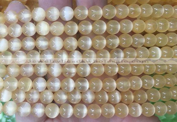 SEBS75 15 inches 6mm round selenite gemstone beads wholesale