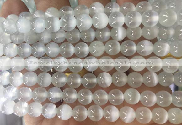 SEBS82 15 inches 6mm round selenite gemstone beads wholesale