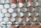 SEBS87 15 inches 10*14mm rice selenite gemstone beads wholesale