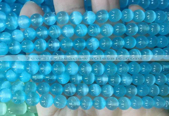 SEBS90 15 inches 6mm round selenite gemstone beads wholesale