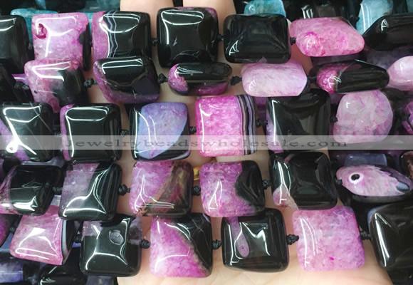 SRBS20 15 inches 18*18mm square Agate gemstone beads wholesale