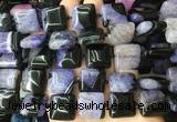 SRBS25 15 inches 18*18mm square Agate gemstone beads wholesale