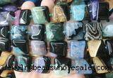 SRBS26 15 inches 18*18mm square Agate gemstone beads wholesale