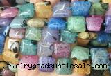 SRBS27 15 inches 18*18mm square Agate gemstone beads wholesale