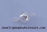SSC101 5pcs 6mm round 925 sterling silver magnetic clasps