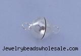 SSC102 5pcs 8mm round 925 sterling silver magnetic clasps