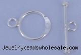 SSC14 5pcs 12mm donut 925 sterling silver toggle clasps