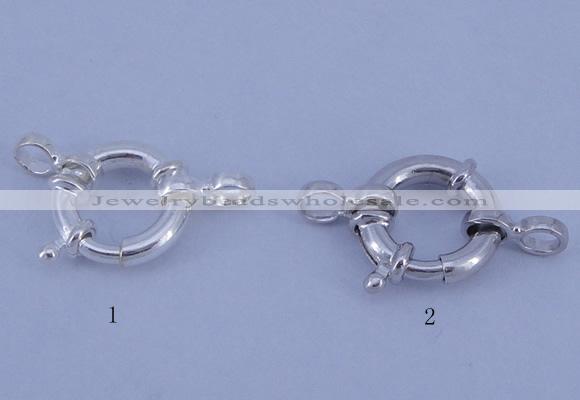 SSC202 5pcs 12mm 925 sterling silver spring rings clasps