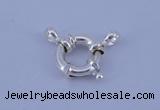 SSC204 5pcs 15mm 925 sterling silver spring rings clasps