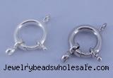 SSC208 5pcs 13.5mm 925 sterling silver spring rings clasps