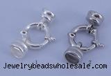 SSC214 5pcs 13.5mm sterling silver spring rings clasps
