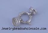 SSC215 5pcs 14.5mm sterling silver spring rings clasps